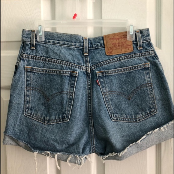 Vintage High Waisted Levi’s Cut Off Shorts - Picture 3 of 5